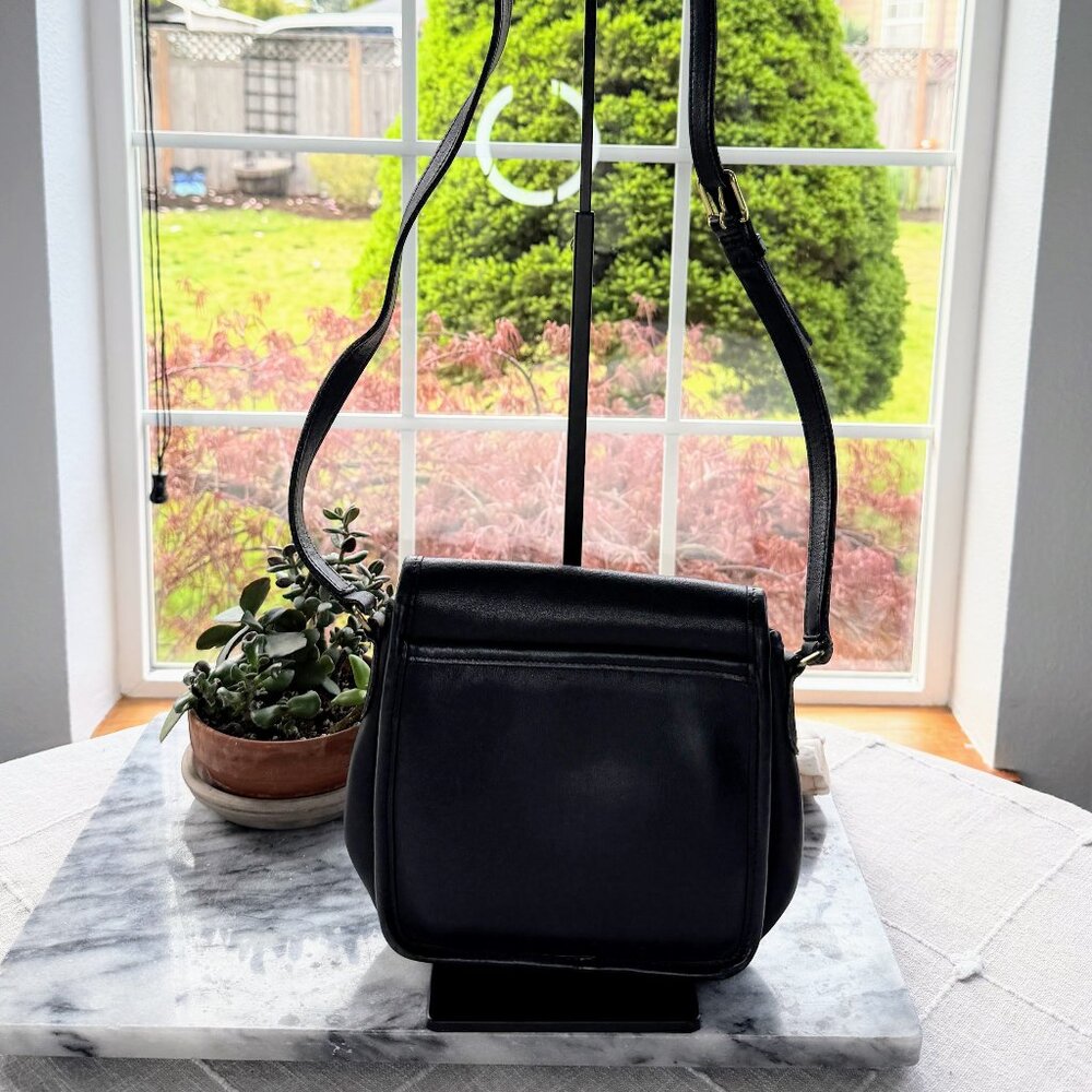 Coach Legacy Companion Style 9076 - Vintage Black Leather Crossbody - Picture 3 of 15